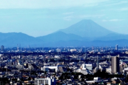 富士山のパノラマ写真